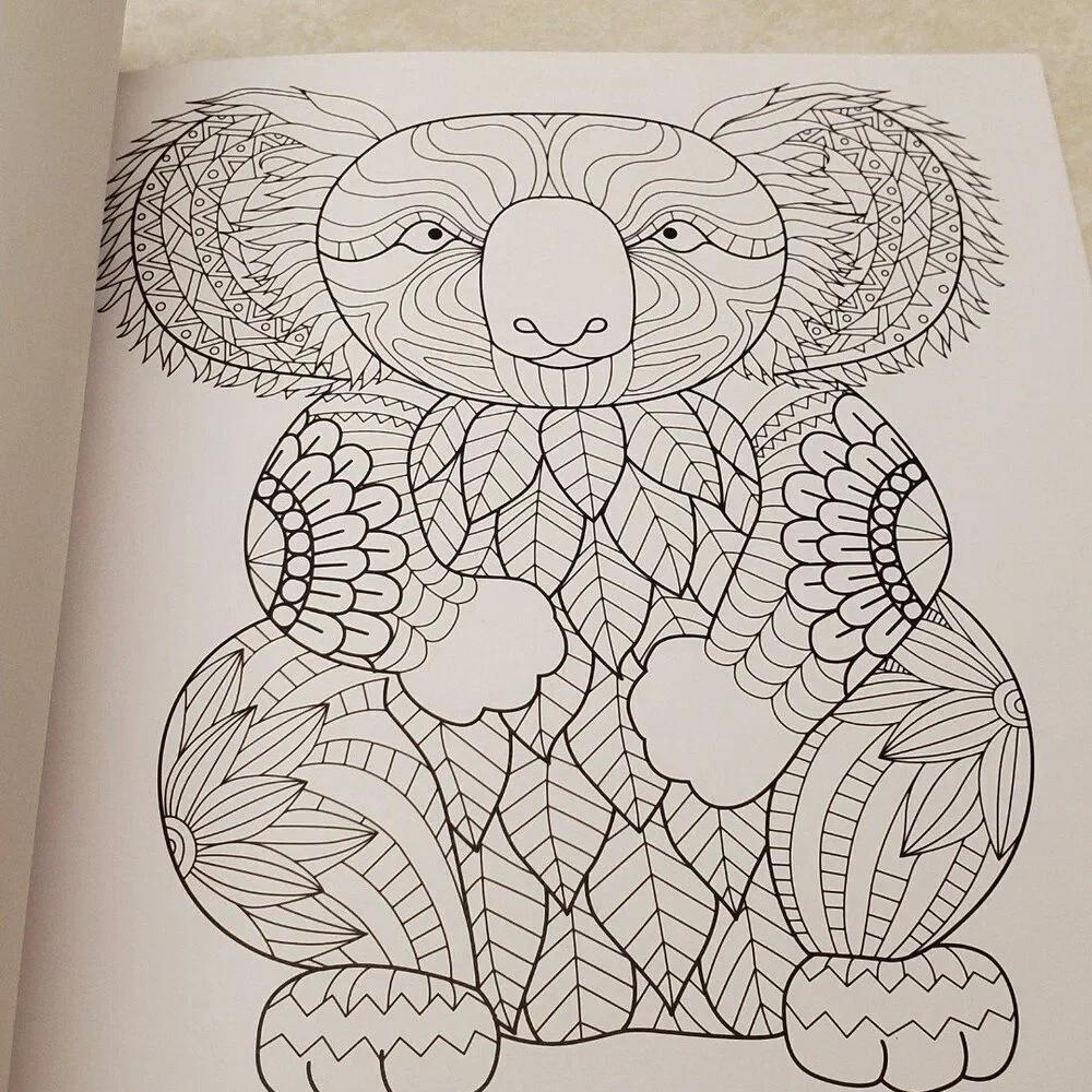 Art for Adults over 30 Animals Coloring Book Forest Stewardship Council Pencils